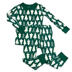 HANNA ANDERSSON Christmas Tree Pajama Set 90cm 3T